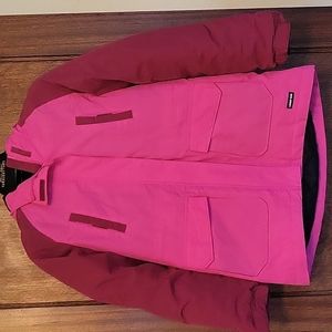 Lands' End Pink and Burgundy Kids Jacket